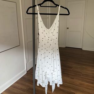 White & Black Polka Dot Dress
